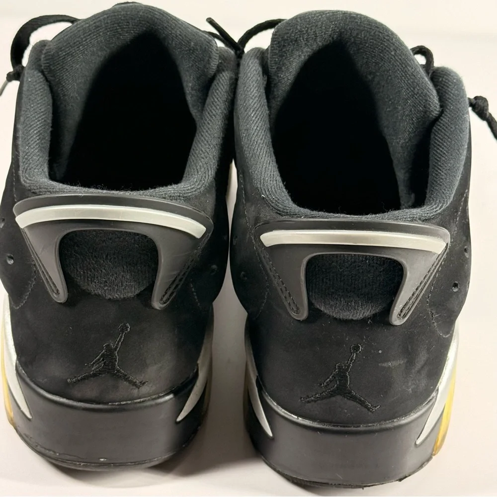 Air Jordan 6 Low Chrome Black Metallic Silver Men's Size 12 - 304401-003 - Picture 4 of 12